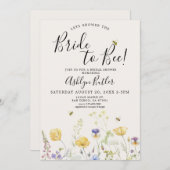 Bride-aan-bijenbridal Shower-uitnodiging Kaart (Voorkant / Achterkant)