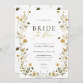 Bride-aan-bijenbridal Shower-uitnodiging Kaart (Voorkant / Achterkant)