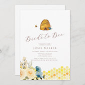 Bride-aan-bijenbridal Shower-uitnodiging Kaart (Voorkant / Achterkant)