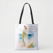 Bride aan het strand | Waterverf bruiloft Tote Bag (Voorkant)