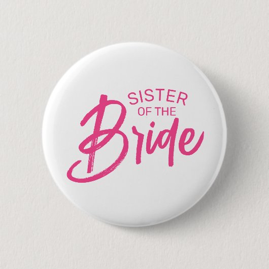 Bride aangepaste tekst ronde button 5,7 cm (Voorkant)