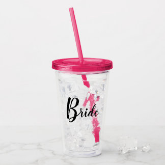 Bride aanpasbaar acryl drinkbeker