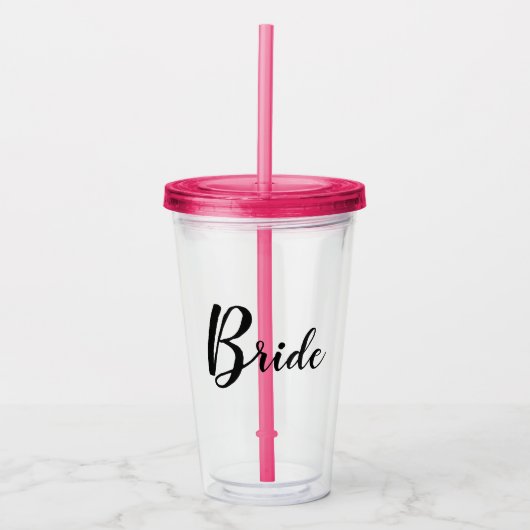 Bride aanpasbaar acryl drinkbeker (Voorkant)