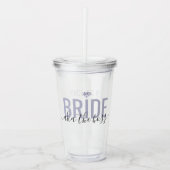 Bride AKA The Boss Funny Matching Bridal Party Acryl Drinkbeker (Voorkant)