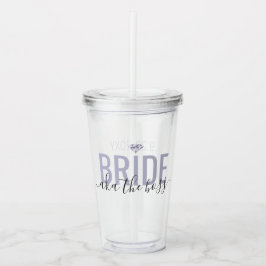 Bride AKA The Boss Funny Matching Bridal Party Acryl Drinkbeker