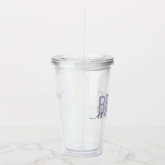 Bride AKA The Boss Funny Matching Bridal Party Acryl Drinkbeker (Rechts)