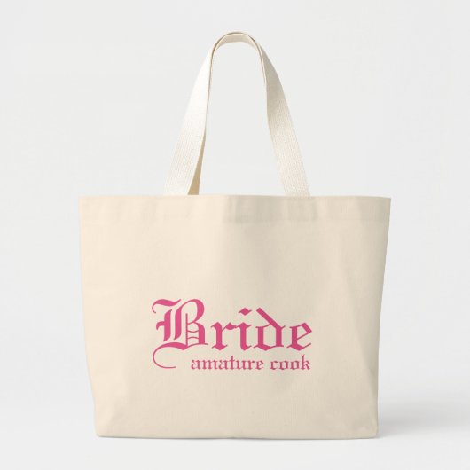 Bride Amature Cook Grote Tote Bag (Voorkant)