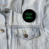 Bride And Boozy Irish St Patrick's Day Funny Shamr Ronde Button 5,7 Cm (In situ)