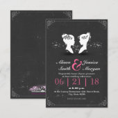 Bride and Bride - Lesbian wedding Kaart (Voorkant / Achterkant)