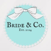 Bride and Co Stickers/labels voor Vrijgezellenfees Labels (Design 1)