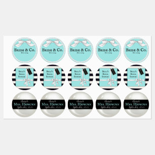 Bride and Co Stickers/labels voor Vrijgezellenfees Labels