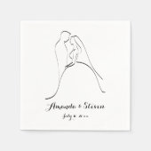 Bride And Groom | Bruidspapier servetten (Voorkant)