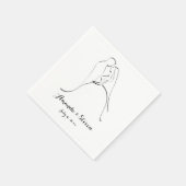 Bride And Groom | Bruidspapier servetten (Hoek)