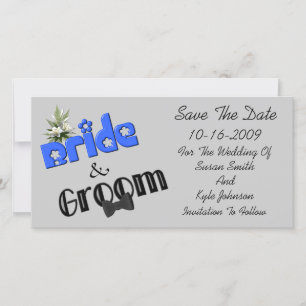 Bride and Groom Design Weduwen sparen de Datum Save The Date
