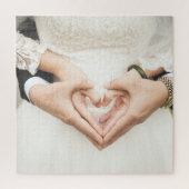 Bride and Groom Holding Hands (bruiloft) (huwelijk Legpuzzel (Verticaal)