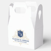 Bride And Groom Monogram Names Elegant Weeding Bedankdoosjes (Geopend)