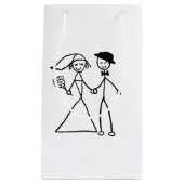 "Bride and Groom"-ontwerpcadeaus en -producten Klein Cadeauzakje (Voorkant)