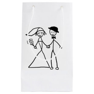 "Bride and Groom"-ontwerpcadeaus en -producten Klein Cadeauzakje