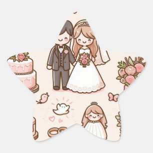 Bride and Groom Sticker Collectie