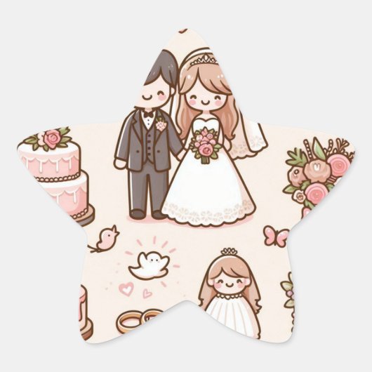 Bride and Groom Sticker Collectie (Voorkant)