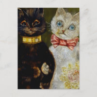 "Bride and Groom" van Louis Wain