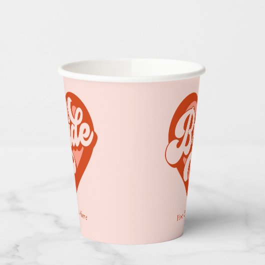 Bride Babe Aangepaste papierkop Papieren Bekers (Links)