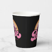 Bride Babe Aangepaste papierkop Papieren Bekers (Rechts)