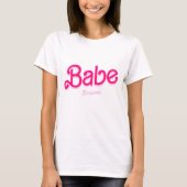 Bride Babe Tribe T-Shirt Bachelorette Retro T-shir (Voorkant)