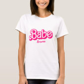 Bride Babe Tribe T-Shirt Bachelorette Retro T-shir (Voorkant)