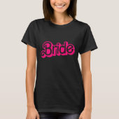 Bride Babe Tribe T-Shirt Bachelorette Retro T-shir (Voorkant)