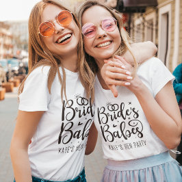 Bride Babes , Fun Bachelorette Team Party T-shirt