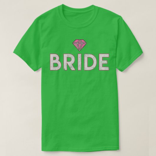 Bride Bachelor Party JGA Gift Wedding diamant T-shirt (Design voorkant)