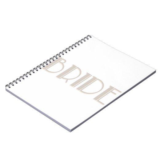 Bride Bachelorette Bride te retro Notitieboek (Linkerzijde)