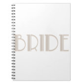 Bride Bachelorette Bride te retro Notitieboek (Voorkant)