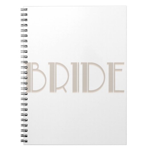 Bride Bachelorette Bride te retro Notitieboek (Voorkant)