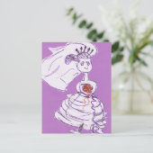Bride Bachelorette Briefkaart (Staand voorkant)