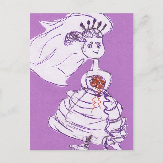 Bride Bachelorette Briefkaart (Voorkant)