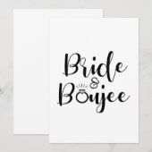 Bride bachelorette kaart (Voorkant / Achterkant)