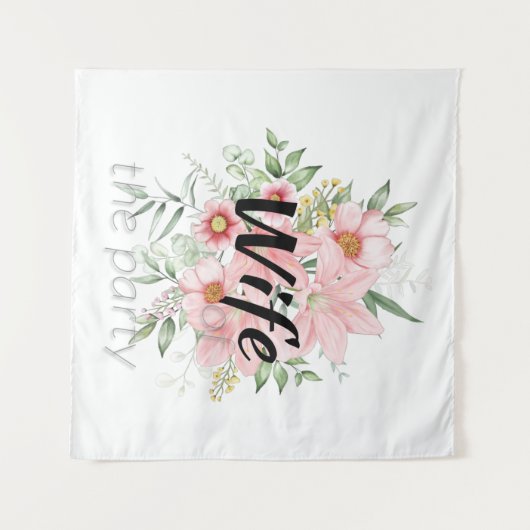 Bride Bachelorette Party Wandkleed (Voorkant (horizontaal))