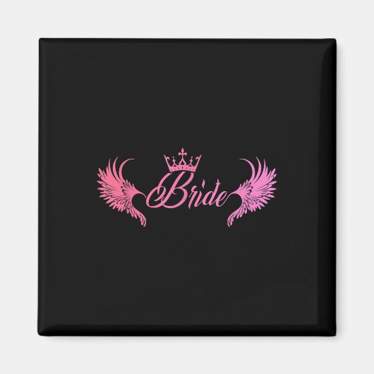 Bride Bachelorette party Wedding Maid of Honor Hen Magneet (Voorkant)