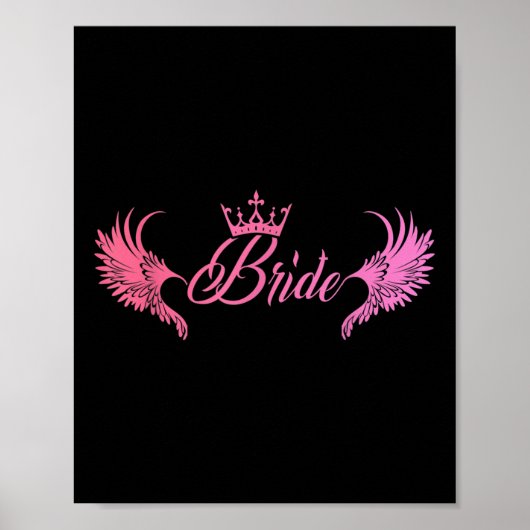 Bride Bachelorette party Wedding Maid of Honor Hen Poster (Voorkant)