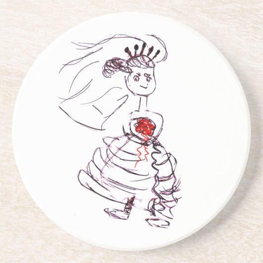 Bride/Bachelorette Party Zandsteen Onderzetter (Voorkant)