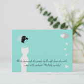 Bride & Bachelorette Vrijgezellenfeest Party Kaart (Staand voorkant)