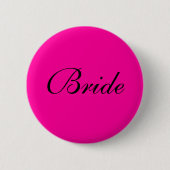 Bride Badge Ronde Button 5,7 Cm (Voorkant)