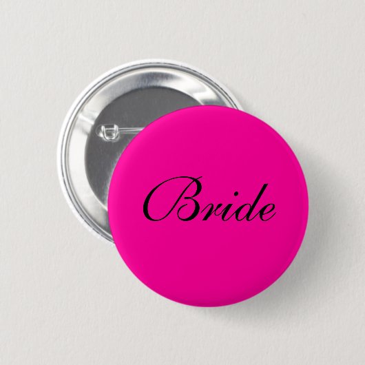 Bride Badge Ronde Button 5,7 Cm (Voorkant /achterkant)