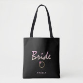 Bride, Bag bride, parels Tote Bag (Voorkant)