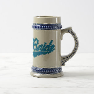 Bride (Baseball Script Blue) Bierpul