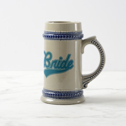 Bride (Baseball Script Blue) Bierpul (Rechts)