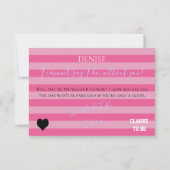 BRIDE & BE Mijn Bridesmaid Pink Vrijgezellenfeest Kaart (Achterkant)