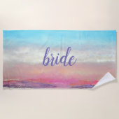 Bride Beach pasta Sunset Beach Towel Strandlaken (Voorkant)